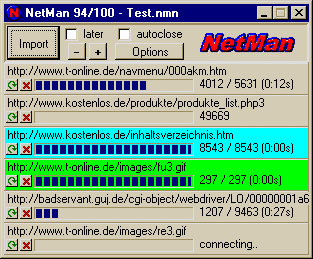 Screenshot of KIPPING's NetMan 2.00